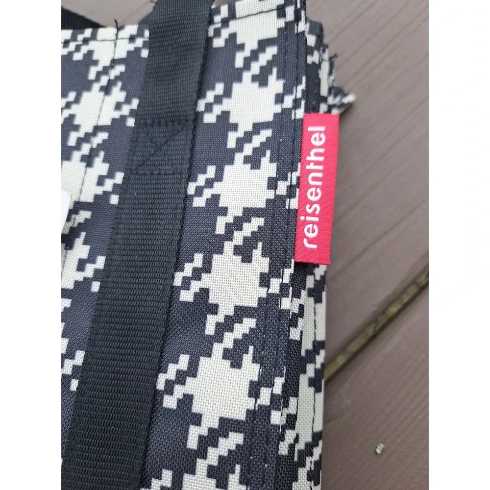 Reisenthel Bottle Shopping Bag Houndstooth Pattern NWT